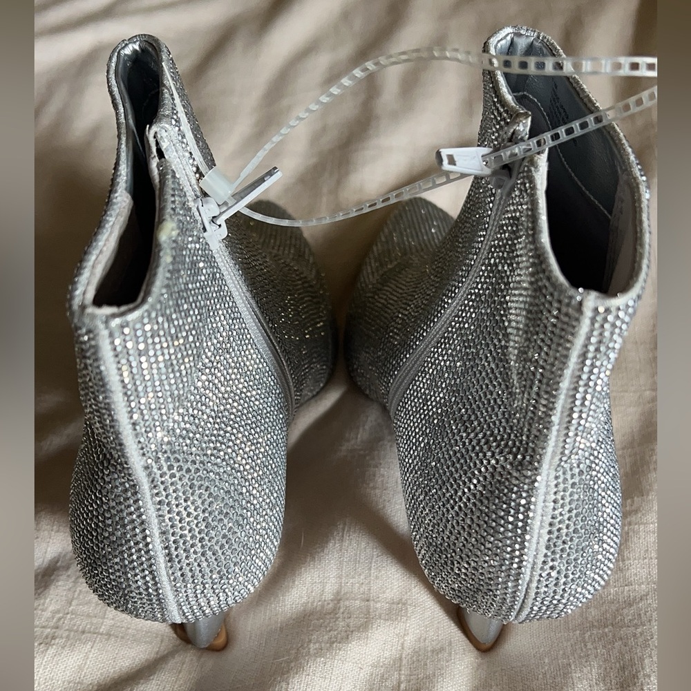 Brand New Silver Sam Edelman Booties
